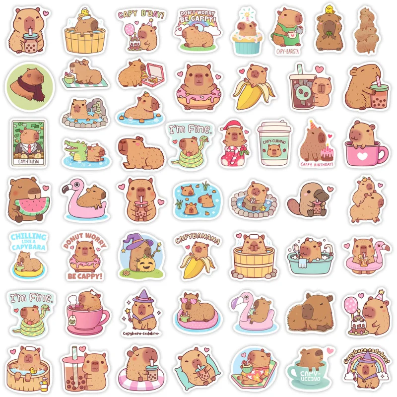 Sevimli Capybara Sticker
